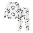 thumbnail image 3 of TaTaai Unisex DIY Hand Graffiti Colorable 2-Piece Outfit, Valentine's Day Gift, Coloring Top Pants Set, All Season Wear Gift, 3 of 7
