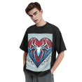 thumbnail image 4 of Spider-Man 230g Vintage Washed Drop Shoulder T-Shirt - Iron On, 4 of 7