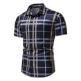 thumbnail image 2 of IROINNID Men's Summer Casual Print Business Short Sleeve Shirt, 2 of 9
