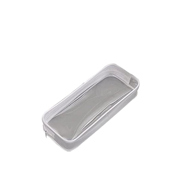Yhmxh Organizadores y almacenamiento Estuche transparente con cremallera para lápices, bolsa portátil para guardar artículos de tocador y maquillaje. Almacenamiento de ducha