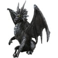 thumbnail image 2 of Ebros Ruth Thompson Metallic Grey Checkmate Dragon with Horns Statue 9" Tall, 2 of 5