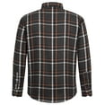 thumbnail image 2 of Youclos Men's Long Sleeve Plaid Flannel Shirts with Pocket Casual Button Down Shirt Regular Fit, 2 of 7