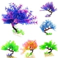 thumbnail image 1 of SPRING PARK Aquarium Bent Tree Plants Fish Tank Decorations Ornament Plastic Artificial Plant, 1 of 7