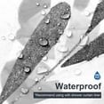 thumbnail image 4 of Grey Plant Leaf Shower Curtain, Extra Long 72" x 84" Spring Natural Botanical Eucalyptus Floral Weighted Hem Waterproof Bathroom Curtain Set with 12 Hooks, 4 of 6