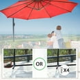 thumbnail image 5 of FDW 10' Patio Umbrella Offset Hanging Umbrella Outdoor Market Umbrella D10, 5 of 7