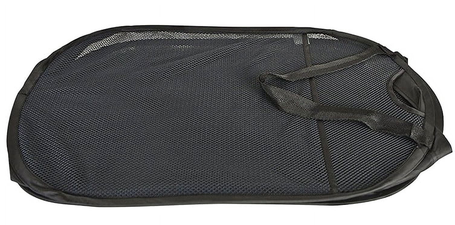 TechWonder Mesh Pop Up Laundry Basket With Side Pocket - Black