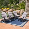 thumbnail image 2 of GDF Studio Cartagena Outdoor Water Resistant Fabric Adirondack Chair Cushions, Set of 4, Gray, 2 of 7