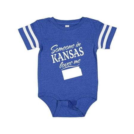 

Inktastic Someone in Kansas Loves Me Gift Baby Boy or Baby Girl Bodysuit