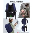 thumbnail image 5 of WANDF Small Travel Backpack for Men,20L Carry On Clamshell Backpack with USB Charging Port,Personal Item Travel Bag 17x10x9,14" Laptop Backpack for Work,College,Business(Blue-B), 5 of 12