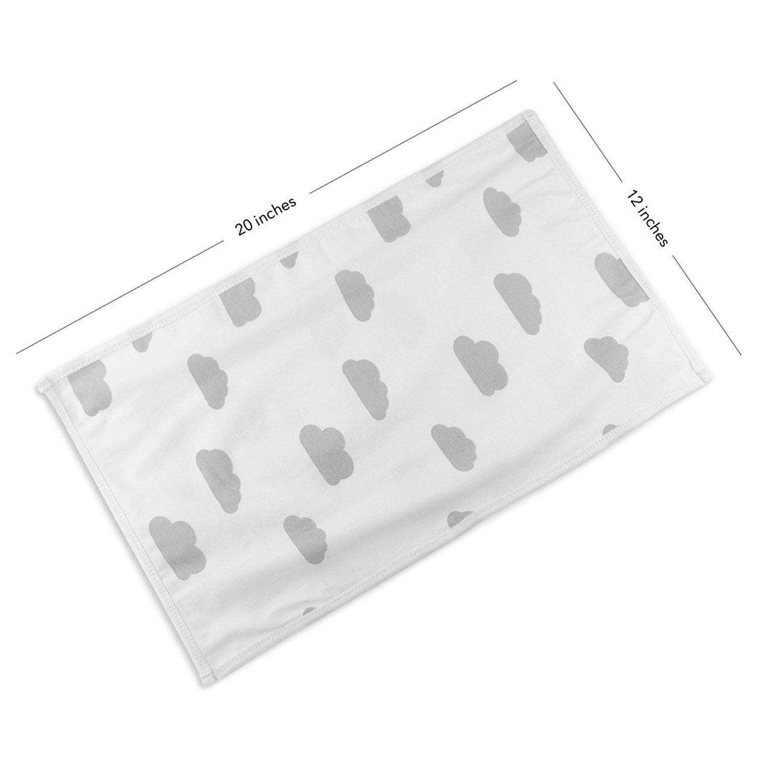 Waterproof Reversible Jersey Cotton Burp Cloths 5 Pack Grey Combo