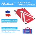 thumbnail image 2 of Juego de tablas portátiles Cornhole BASYNOL de 91 x 61 cm con 8 bolsas, 2 of 7