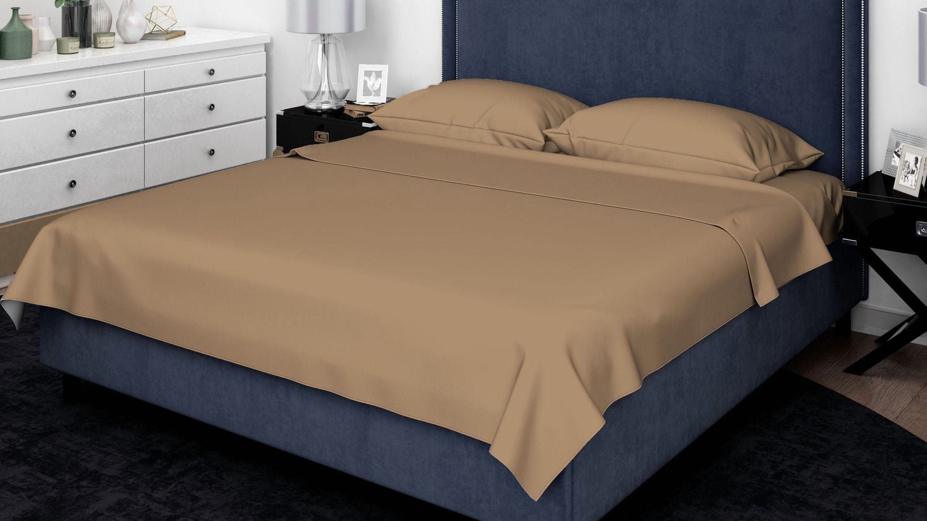 Ensemble de draps Johnson Home 400 TC - Draps 100 % coton