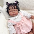 thumbnail image 1 of Muñeca Reborn KOKOMANDY, realista, negra, 60 cm con acceso, 1 of 4
