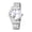 silver, variant on Men's Automatic Business Watch: Rhomboidal Watch with Detachable Stainless Steel Strap, Luminous Hands, and Bar Scale - for Business, Office, and Formal Occasions