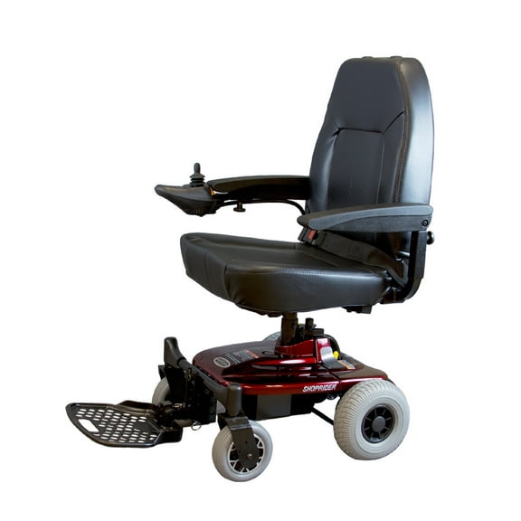 Shoprider - Jimmie - Rear Wheel Drive Travel Power Chair - 18"W x 17.5"D - Red - PHILLIPS POWER PACKAGE TM - $500 VALUE
