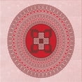 thumbnail image 1 of Ahgly Company Indoor Square Patterned Grapefruit Red Area Rugs, 6' Square, 1 of 6