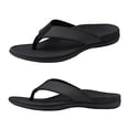 thumbnail image 4 of Men chanclas arcos con arco sandalias ortopédicas cómodas zapatillas de apoyo para la playa sin deslizamiento para los pies alivio del estrés, 4 of 9