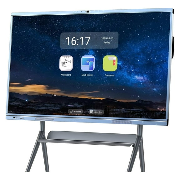 BELNET Smart TVs, 65 Inch multi-touch Electronic Calendar Smart Board for Family and classroom, built-in camera 4K Monitor Wireless Projection Player for Advertisin and Business