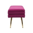 thumbnail image 6 of Ziva Plum Velvet Storage Bench by TOV Furniture, 6 of 7
