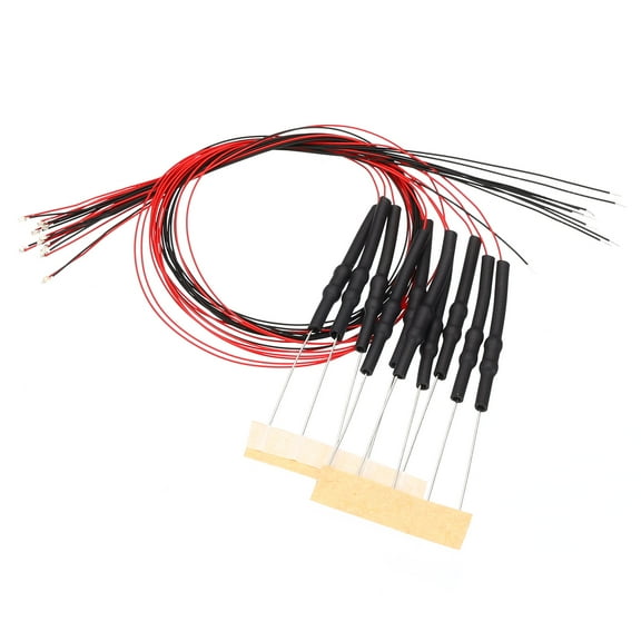 Uxcell 12-18V 0402 Pre Wired LED, 20Pcs 7.8"L Light Emitting Diodes, Blue