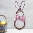 thumbnail image 1 of LED Easter Wreath Artificial Easter Rabbit Wreath Spring Bunny Wreath for Front Door Easter Decorations Luminous Pendant, 1 of 7