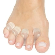 ZenToes Gel Toe Separators for Pedicure, Nail Polish, Toenail Trimming - Set of 2 Toe Spacers (Clear)
