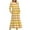 DT-Yellow, variant on DailyTrove Women's Pink-Green Striped Maxi Dress, Long Sleeve, Casual Daily & Weekend Wear, Stretchy Knit Fabric