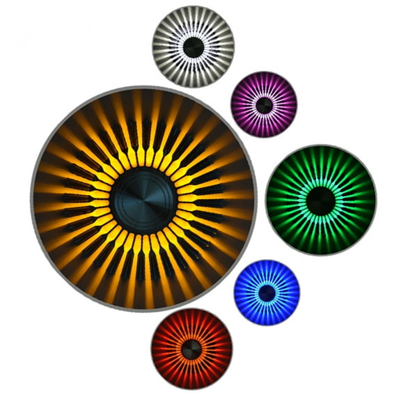 MLINS Purple LED Wall Lamp for Home Decor Use Surface Mounted Sunflower Ceiling Light 3W Aluminium