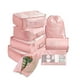 thumbnail image 1 of Minnieouse 8 unids/set bolsa de almacenamiento de equipaje de gran capacidad embalaje ropa zapatos organizador cosméticos bolsa de viaje al aire libre para Envolturas para manijas de equipaje Rosado Minnieouse AP012006-06, 1 of 6