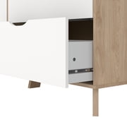 Tvilim Ikast Jackson Hickory/White 6 Drawer Double Dresser