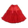 thumbnail image 4 of TAIAOJING Ladies Mesh Tutu Skirt Lengthened Double Layer Short Skirt Dance Skirt Bustier Skirt, 4 of 4