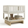 thumbnail image 4 of Storkcraft Santorini Deluxe Convertible Baby Bassinet, Frosted Oat with Driftwood, 4 of 14