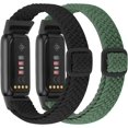 thumbnail image 2 of Paquete de 2 bandas elásticas trenzadas coatibl con Fitbit Luxe Band, correa de nailon suave ajustable de reputo para Fitbit Luxe/Luxe Edición pecial Fitns Tracker mujer y hombr, 2 of 5