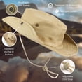 thumbnail image 5 of Wide Brim Boonie Hat, Men & Women Top Camo Bucket Hats for Safari Military Beach, 5 of 5