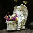 thumbnail image 2 of Maceta de ángel para jardín al aire libre, decoración de patio, artesanía de resina, estatua de tarro de flores, producción de joyería creativa, 2 of 5