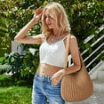thumbnail image 6 of BTEPSGA Women's Crochet Tote Bags Large Crochet Bag Tote bag Aesthetic Knit Bag Shoulder Handbags, 6 of 6