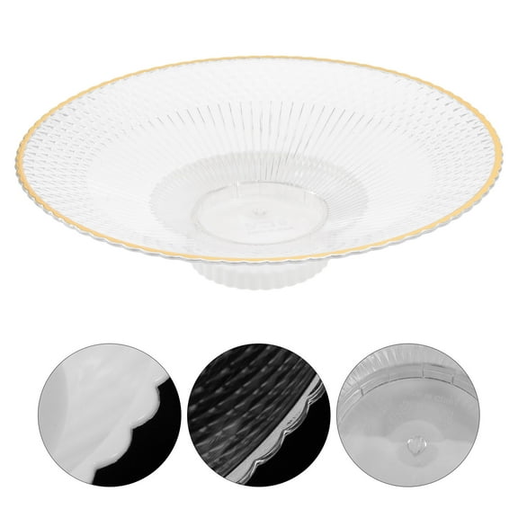 Milisten Multi-Functional Pet Fruit Plate with Draining Tray for Storage and Easy Cleaning