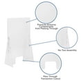 thumbnail image 6 of Emma + Oliver Acrylic Free-Standing Register Shield / Sneeze Guard with Opening, 42"H x 24"L, 6 of 9