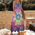 thumbnail image 2 of Kaleidoscope Mandala Colorful Floral Boho Sleeveless Dress Woman Fashion Long Dresses Women's Summer Suit Dress Summer 2025 Women, 2 of 7