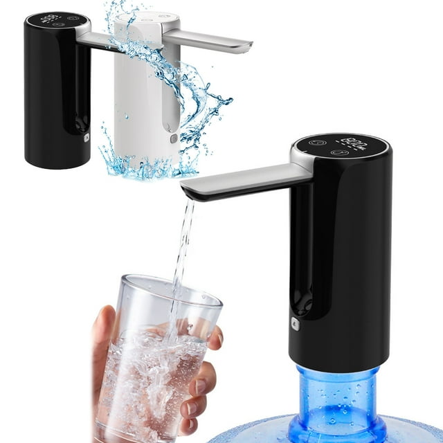 Bomba de Agua Plegable, Dispensador Automático de Agua, Batería de Gran Capacidad, Caudal Cuantitativo, Fácil Instalación, Uso Flexible, Ideal para Acampar Al Aire Libre, Ideal para El Hogar