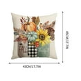 thumbnail image 3 of PEIBang Fall Pumpkin Home Sweet Home Throw Pillow Covers,18 x 18 Inch Autumn Grateful Blessed Harvest Floral Decorations for Sofa Couch, 3 of 6