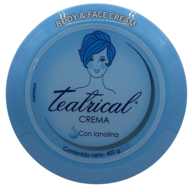 Crema TEATRICAL con lanolina 400g para rostro, manos y cuerpo