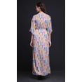 thumbnail image 2 of Bimba Robe Longue pour Femmes en Rayonne à Plumes Colorées Boho Plage Cocktail Fête Maxi Fendue-Xxx-Grand, 2 of 6