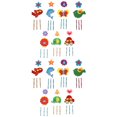 thumbnail image 1 of 14 juegos de carillones de viento de metal de espuma EVA con diseño de pájaro y mariposa, hechos a mano, para niños, 1 of 6
