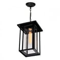 thumbnail image 3 of CWI Lighting Crawford 1 Light Farmhouse Metal Outdoor Hanging Light in Black, 3 of 4