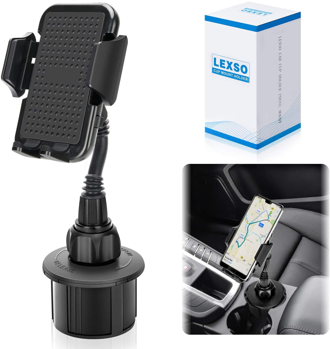 Cup Holder Phone Mount Universal Adjustable GooseNeck Cup Holder