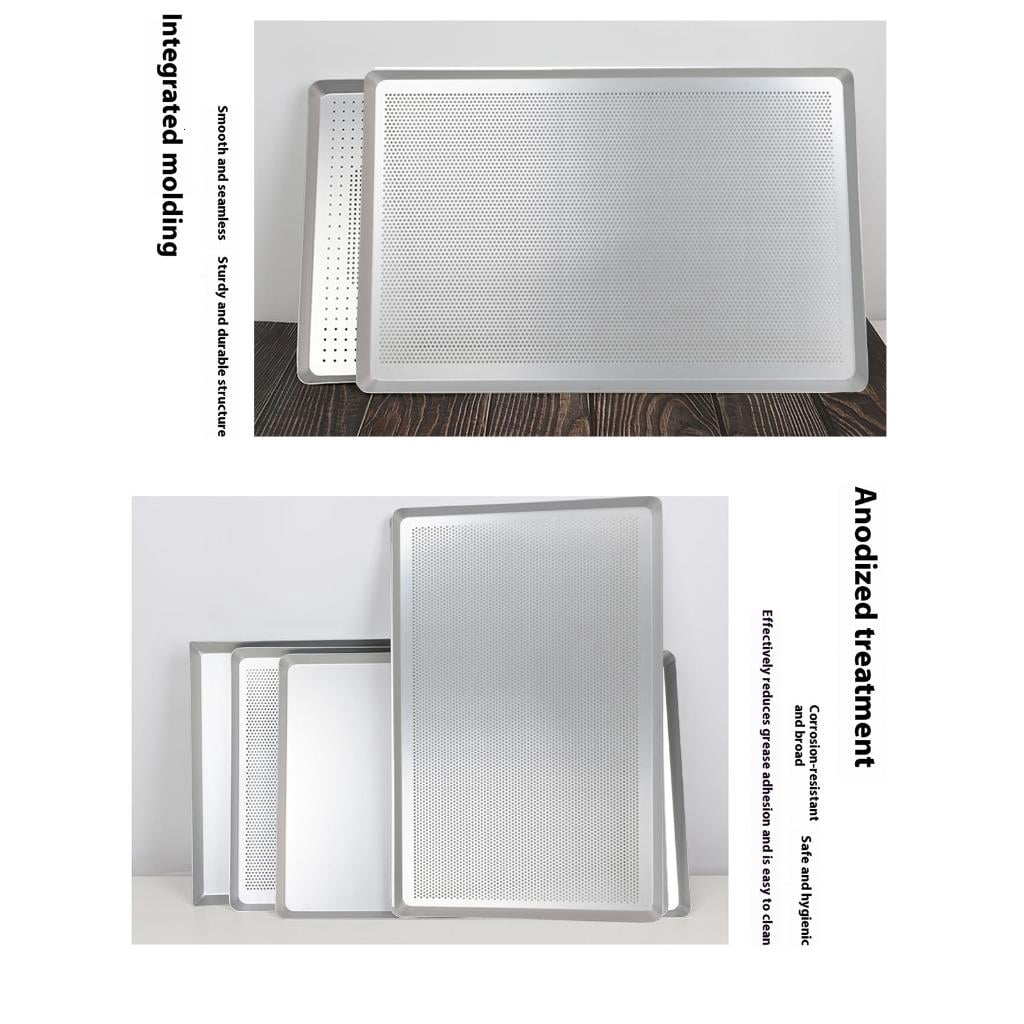 Heavy Duty 60x40cm Aluminum Alloy Cookie Sheet Commercial Baking Pan for Home