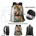 thumbnail image 6 of KUIFORTI Tote Backpack Bookbag School Backpacks Multipurpose Daypack for Toddlers Boys Girls 17 Inch Schoolbag, Sloth & Floral, 6 of 6