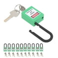 thumbnail image 3 of 10Set Safety Padlock Engineering Insulated Padlock 38mm/1.5in Safety Lockout Nylon Safety Padlock Isolation Lock Suitable for Indoor and Outdoor Locking Applications, 3 of 7