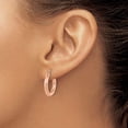 thumbnail image 3 of Leslie's 14K Rose Gold 3mm Polished Hoop Earrings, 3 of 5